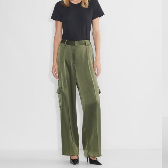 Babaton (Aritiza) Outgoing Satin Cargo Pants - Picture 1 of 1
